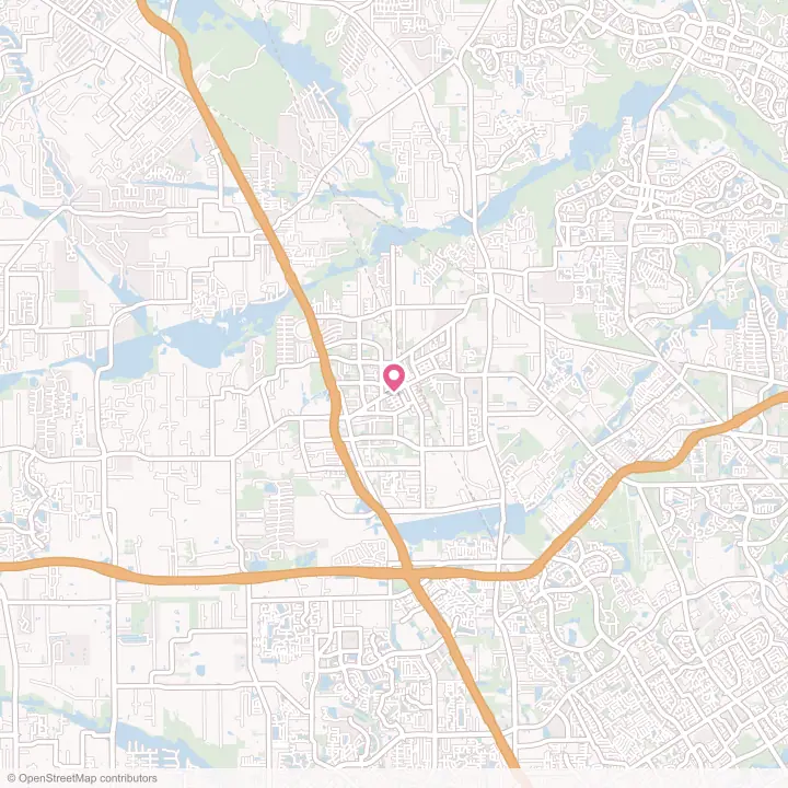 Map of the flower delivery area in Tomball, Texas