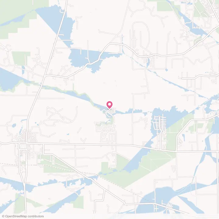 Map of the flower delivery area in Pinewood Estates, Texas