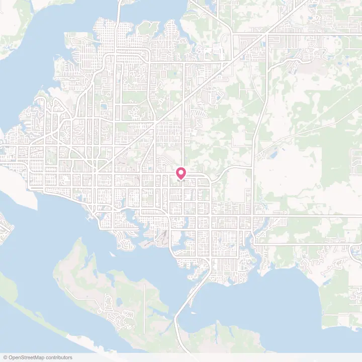 Map of the flower delivery area in Springfield, Florida