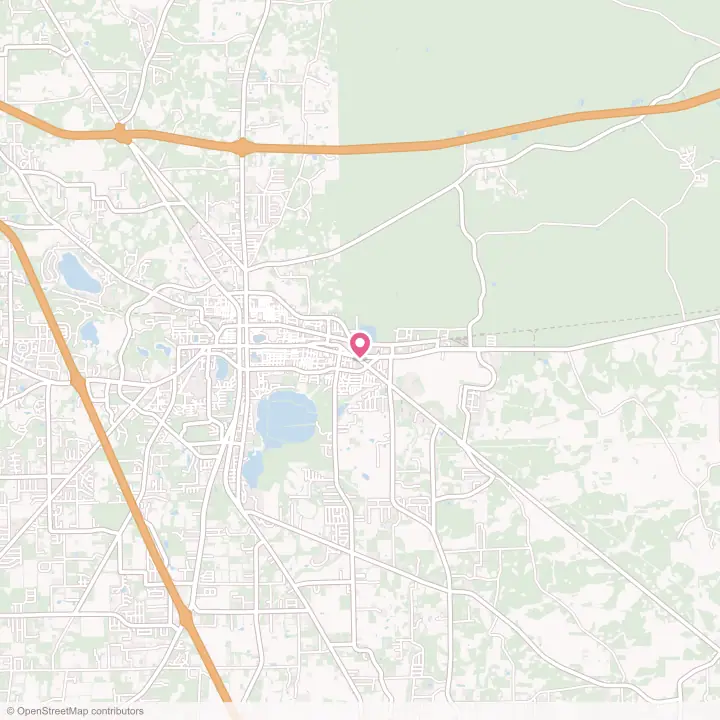 Map of the flower delivery area in Watertown, Florida