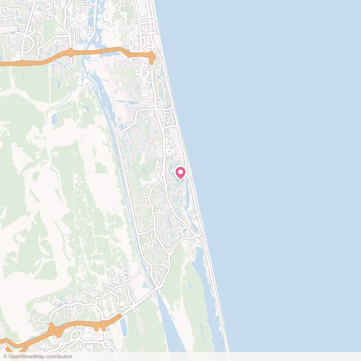 Map of the flower delivery area in Sawgrass, Florida