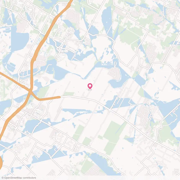 Map of the flower delivery area in Garfield, Texas
