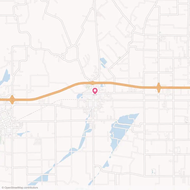 Map of the flower delivery area in Rayne, Louisiana