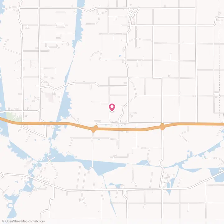 Map of the flower delivery area in Egan, Louisiana