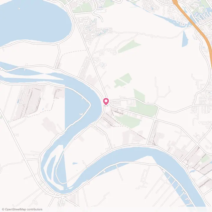 Map of the flower delivery area in St. Gabriel, Louisiana
