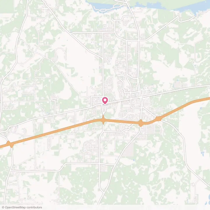 Map of the flower delivery area in Glen St. Mary, Florida