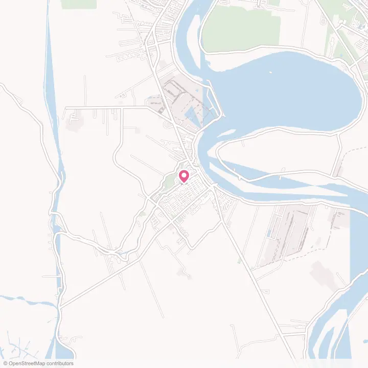 Map of the flower delivery area in Plaquemine, Louisiana