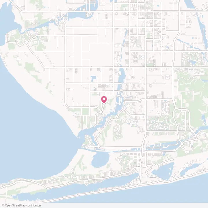 Map of the flower delivery area in Bon Secour, Alabama