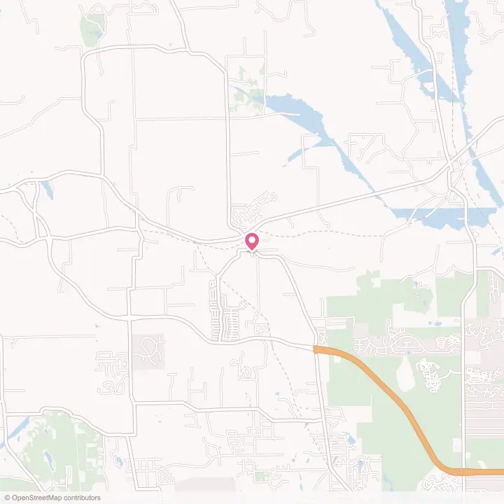 Map of the flower delivery area in Plantersville, Texas