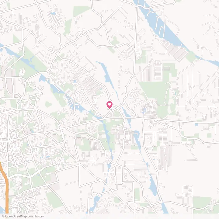 Map of the flower delivery area in Cut and Shoot, Texas