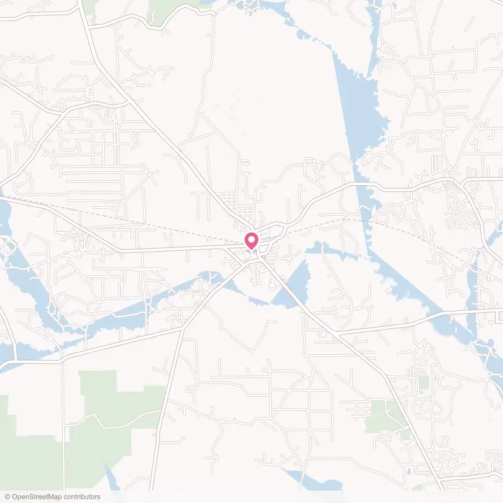 Map of the flower delivery area in Kountze, Texas