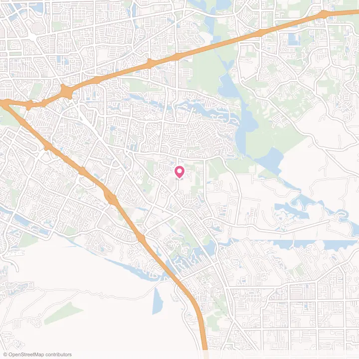 Map of the flower delivery area in Old Jefferson, Louisiana