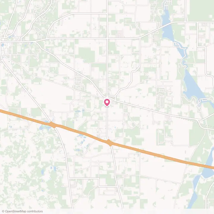 Map of the flower delivery area in Lee, Florida