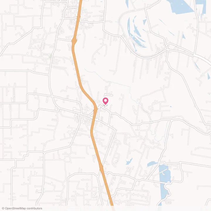 Map of the flower delivery area in Grand Coteau, Louisiana