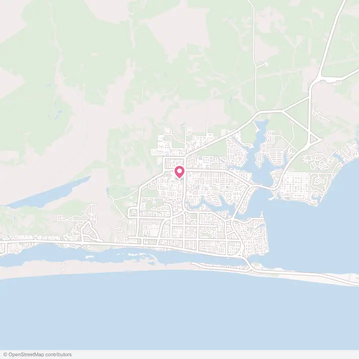 Map of the flower delivery area in Wright, Florida