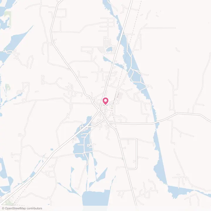 Map of the flower delivery area in Buna, Texas