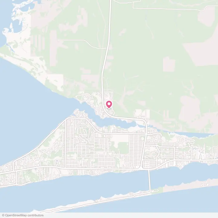 Map of the flower delivery area in Holley, Florida