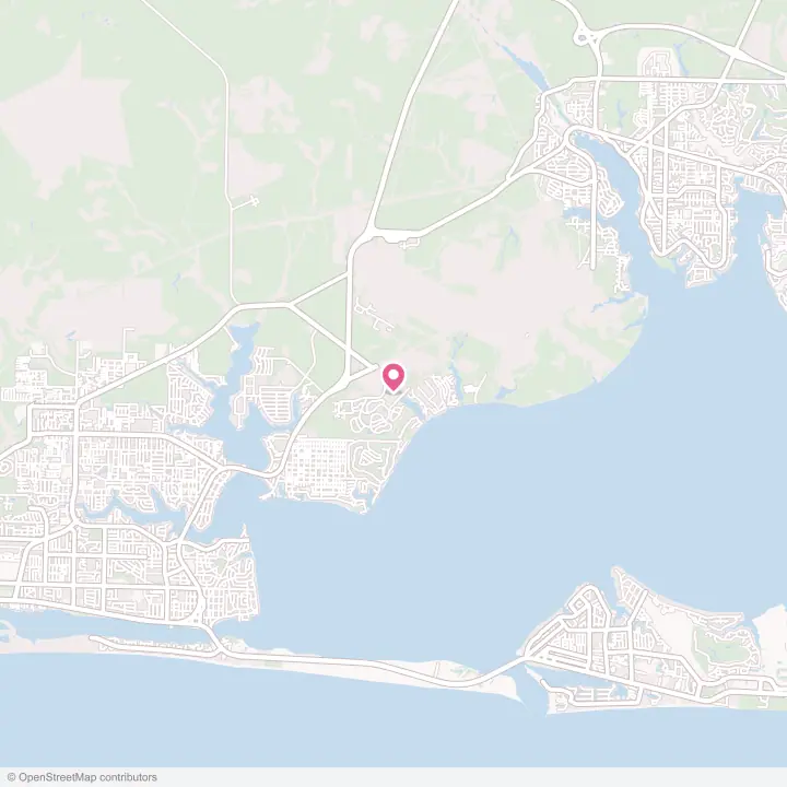 Map of the flower delivery area in Eglin AFB, Florida