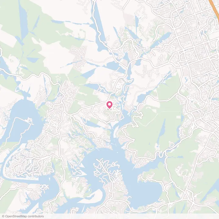 Map of the flower delivery area in Jonestown, Texas