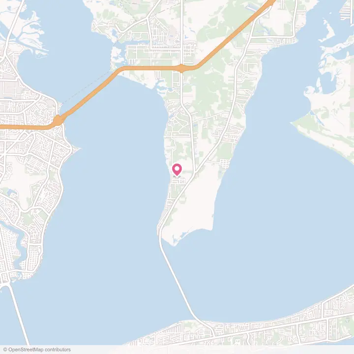 Map of the flower delivery area in Garcon Point, Florida