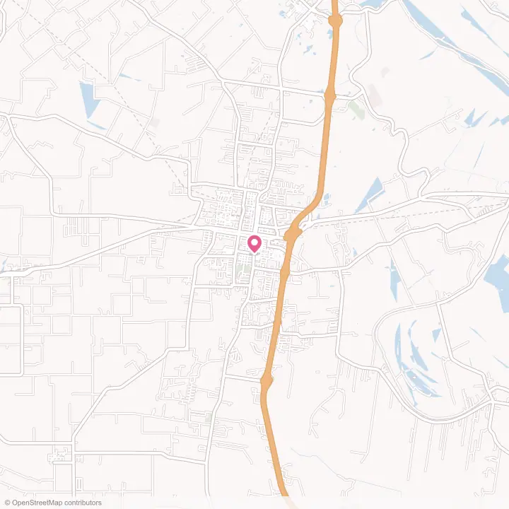 Map of the flower delivery area in Opelousas, Louisiana