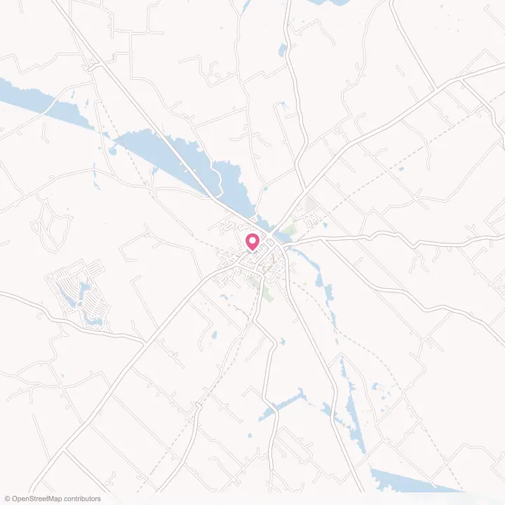 Map of the flower delivery area in Caldwell, Texas