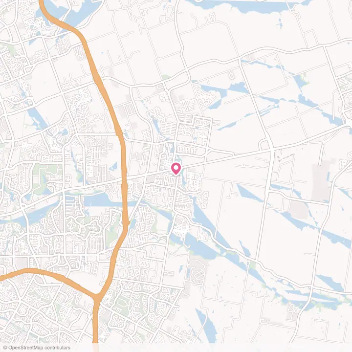 Map of the flower delivery area in Hutto, Texas