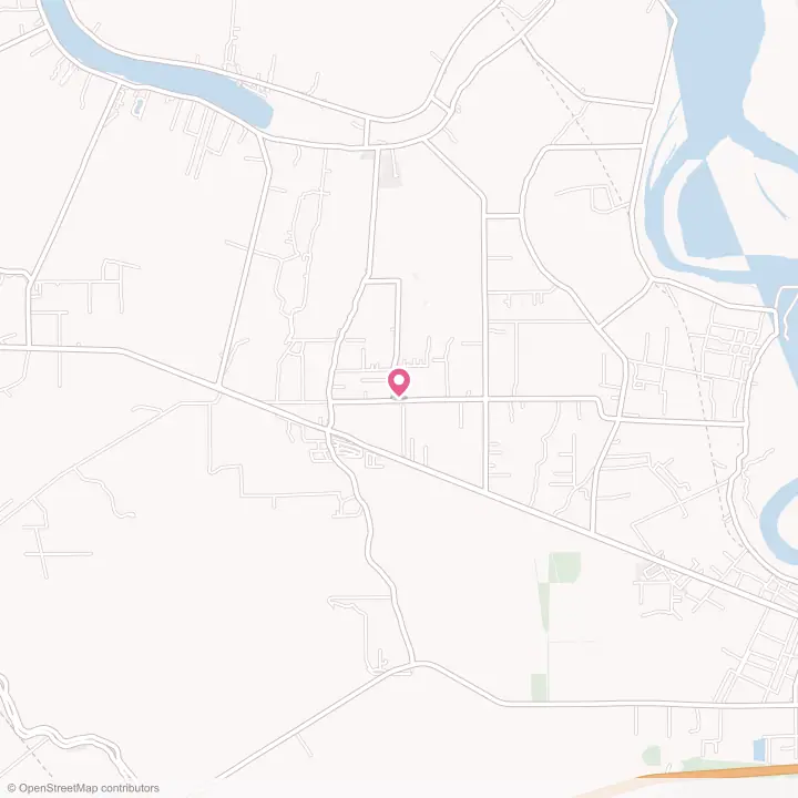 Map of the flower delivery area in Erwinville, Louisiana