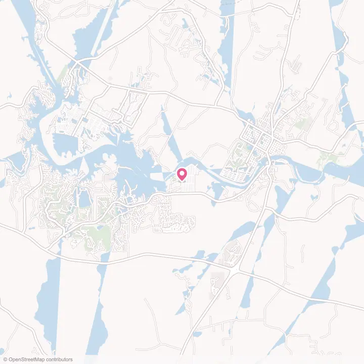 Map of the flower delivery area in Cottonwood Shores, Texas