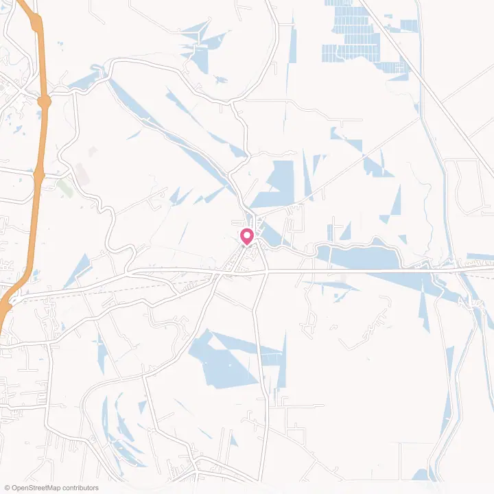 Map of the flower delivery area in Port Barre, Louisiana
