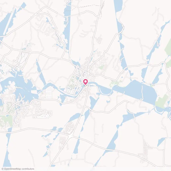 Map of the flower delivery area in Marble Falls, Texas