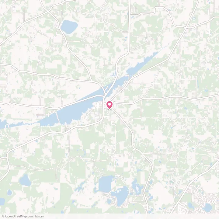Map of the flower delivery area in Vernon, Florida