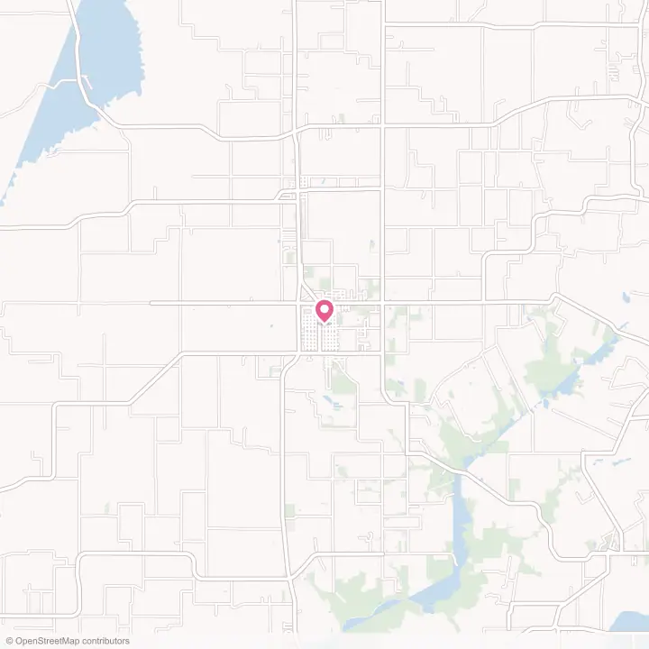 Map of the flower delivery area in Mamou, Louisiana