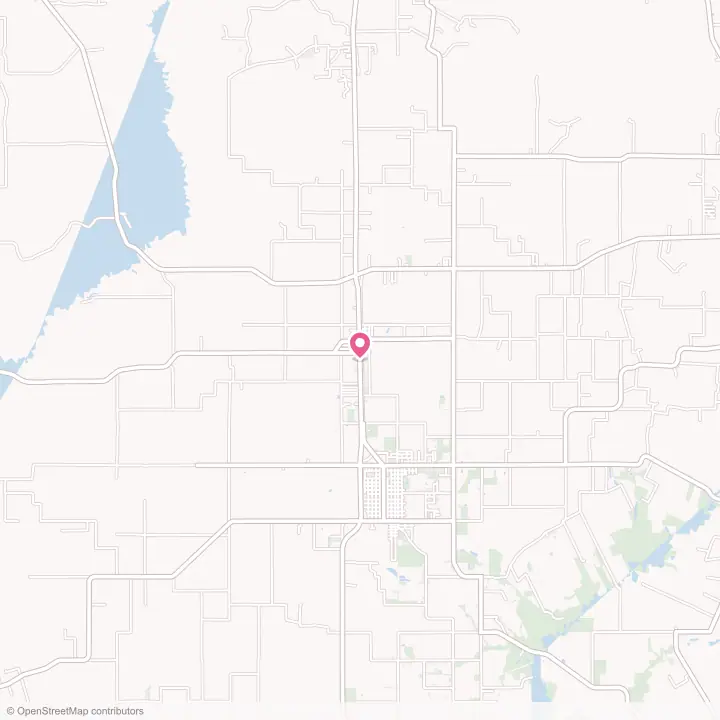 Map of the flower delivery area in Reddell, Louisiana