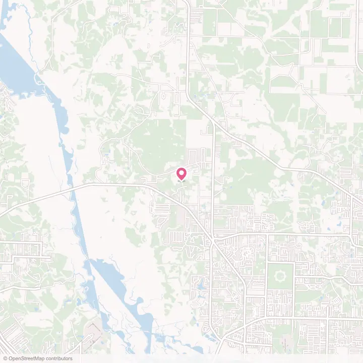 Map of the flower delivery area in Wallace, Florida