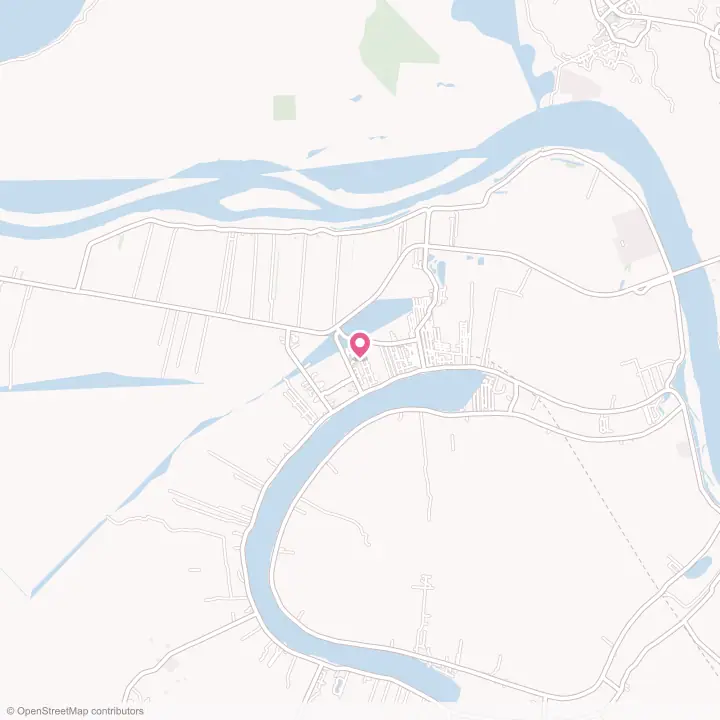 Map of the flower delivery area in New Roads, Louisiana