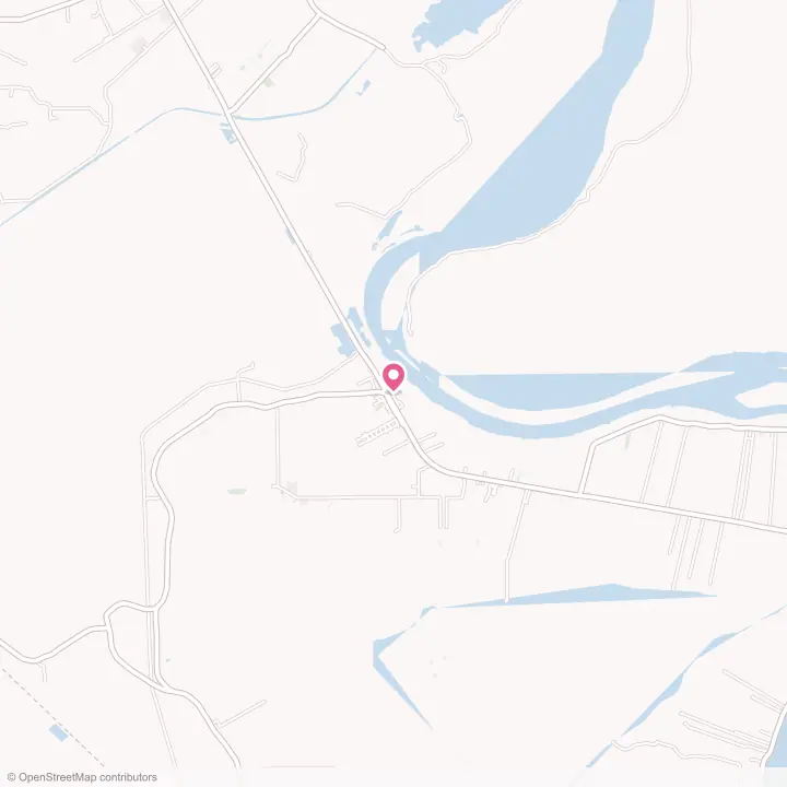 Map of the flower delivery area in Morganza, Louisiana