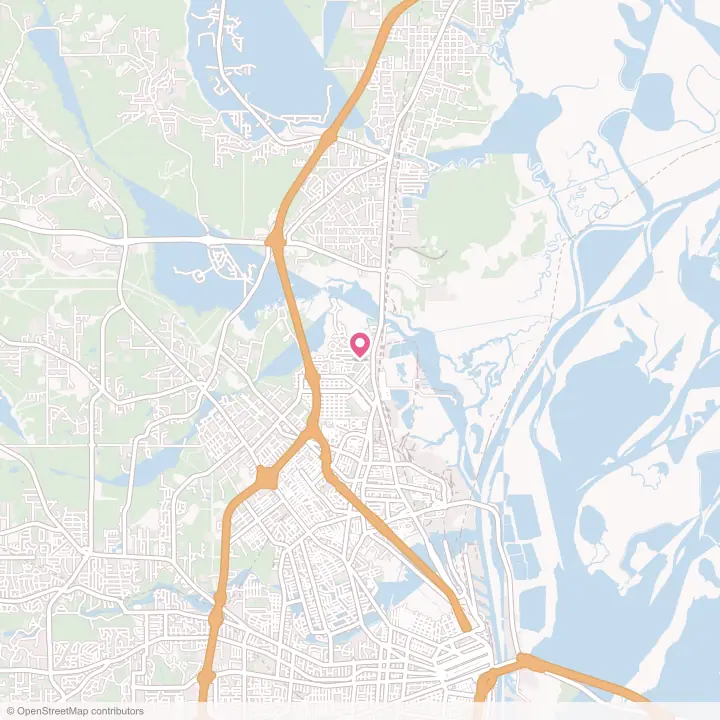 Map of the flower delivery area in Chickasaw, Alabama