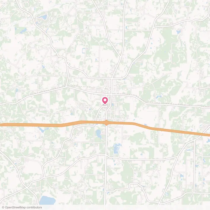 Map of the flower delivery area in Bonifay, Florida