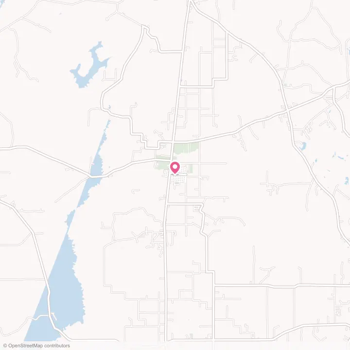 Map of the flower delivery area in Pine Prairie, Louisiana