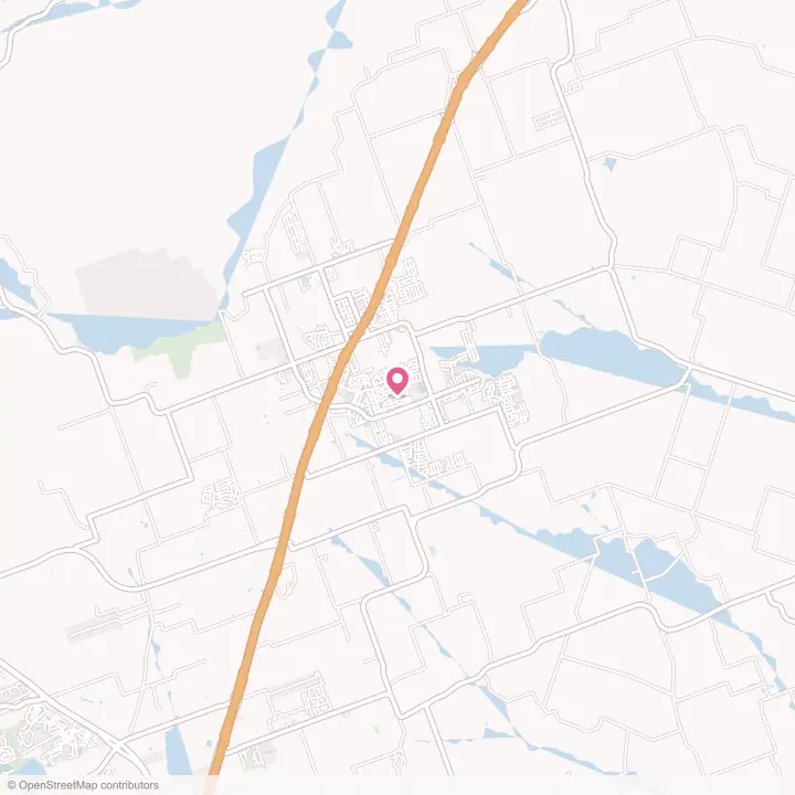Map of the flower delivery area in Sonterra, Texas