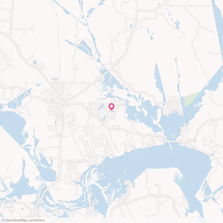 Map of the flower delivery area in Westwood Shores, Texas