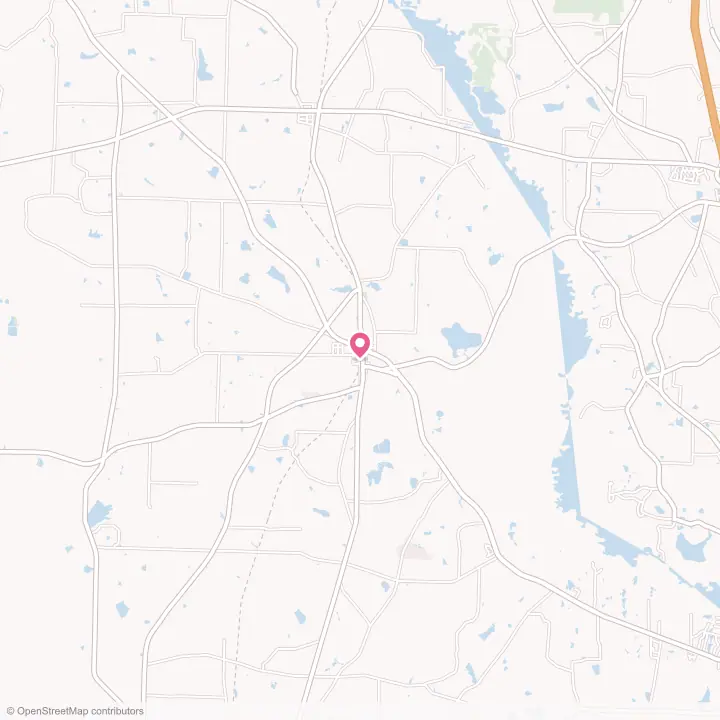 Map of the flower delivery area in Morven, Georgia