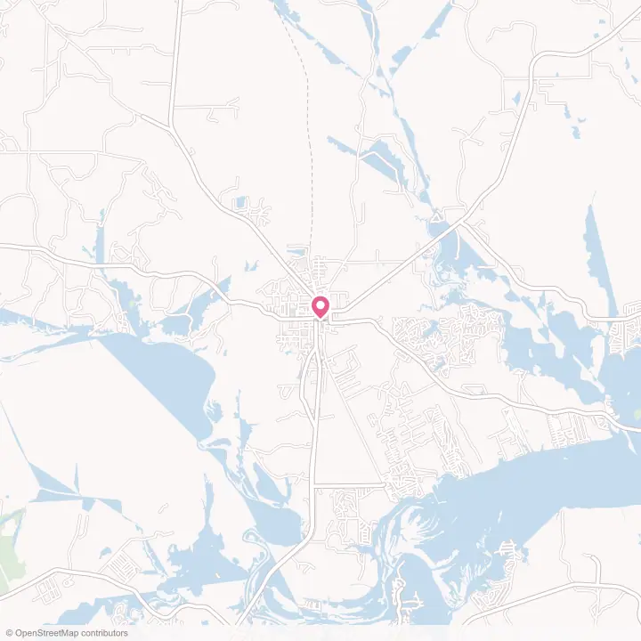 Map of the flower delivery area in Trinity, Texas