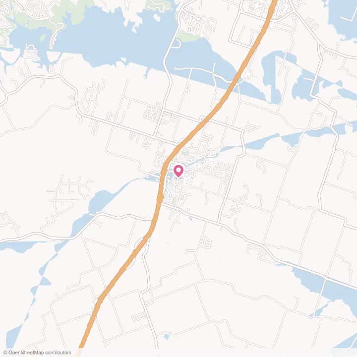 Map of the flower delivery area in Salado, Texas