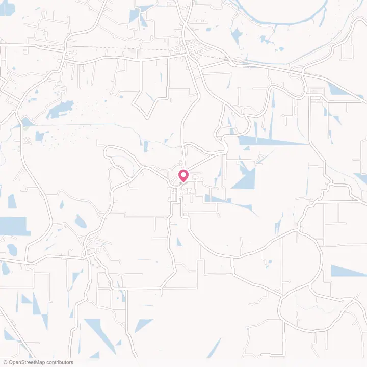 Map of the flower delivery area in Cottonport, Louisiana