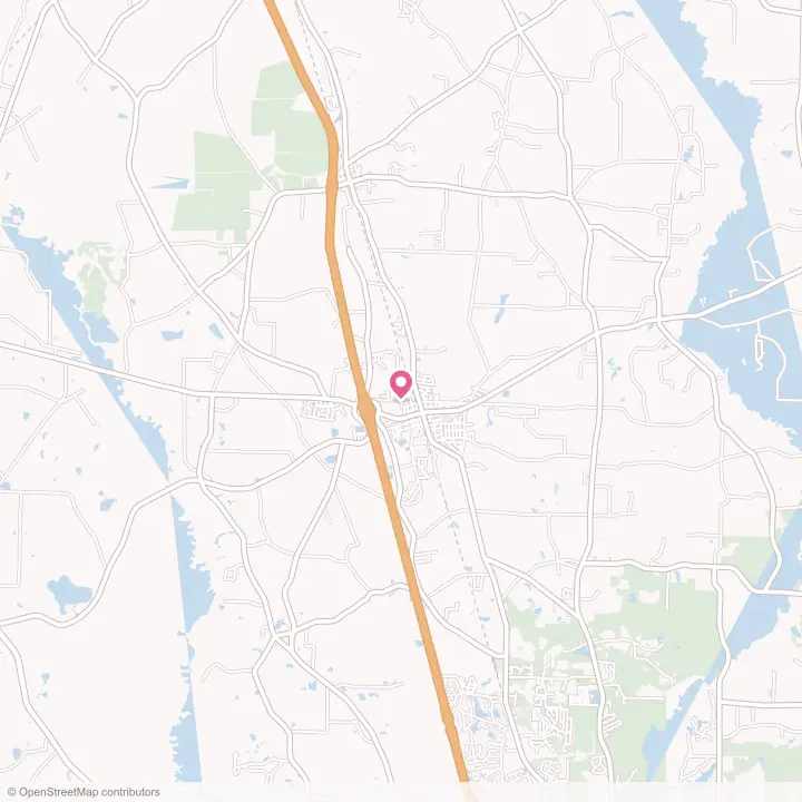 Map of the flower delivery area in Hahira, Georgia