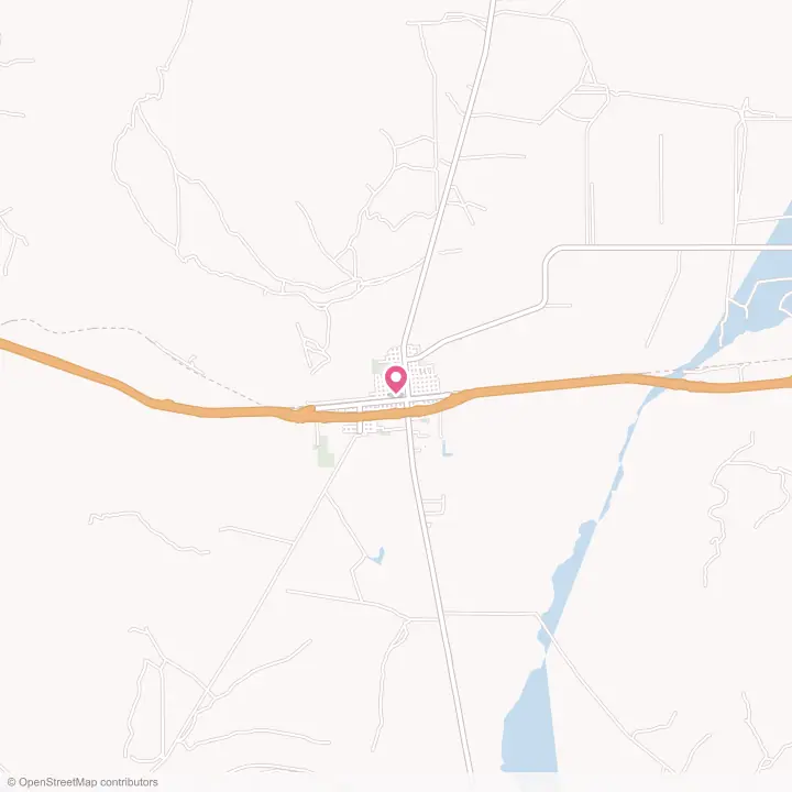 Map of the flower delivery area in Van Horn, Texas