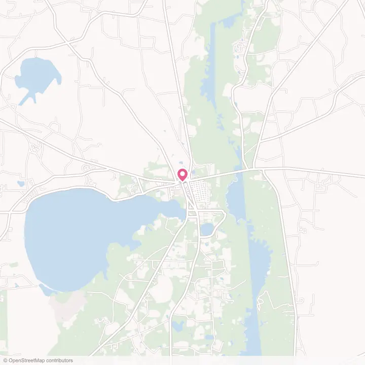 Map of the flower delivery area in Lakeland, Georgia