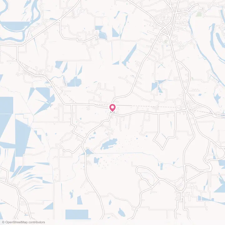 Map of the flower delivery area in Hessmer, Louisiana